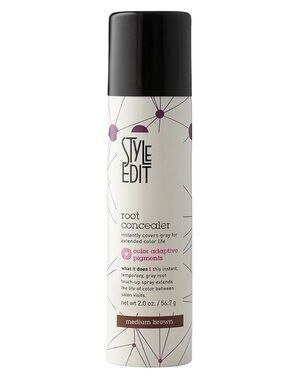 Style Edit Root Concealer Spray — Medium Brown 2 oz. NEW